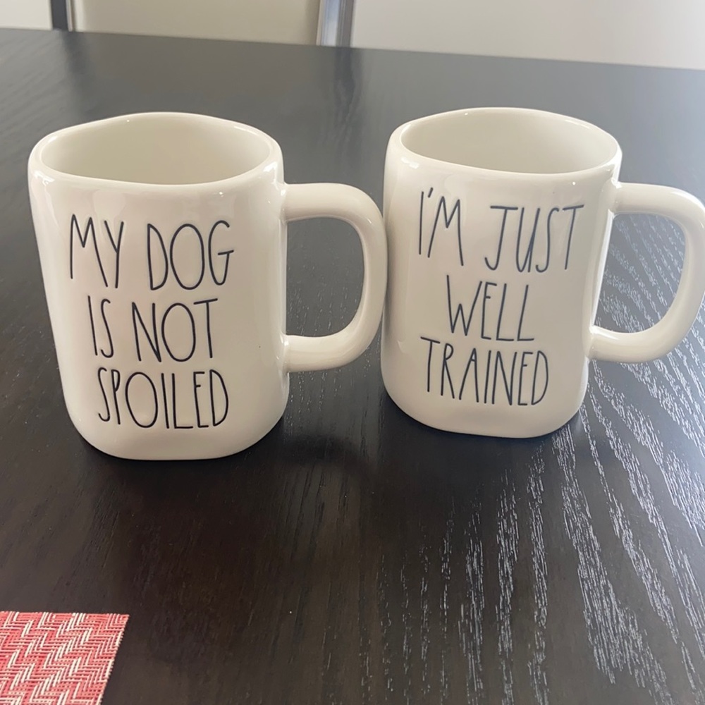 Rae Dunn dog mug set